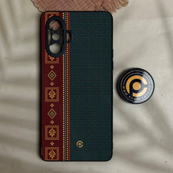 Redmi K40 Gaming - Classic Weave Design 11 - Premium Metal Printed Soft Bumper Shock Proof Case