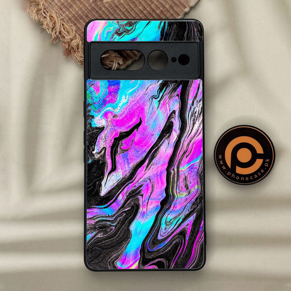 Google Pixel 7 Pro - Cosmic Inferno - Premium Metal Printed Soft Bumper Shock Proof Case