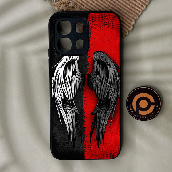 Oppo A6K - Angel 2.0 Design 10 - Premium Metal Printed Soft Bumper Shock Proof Case