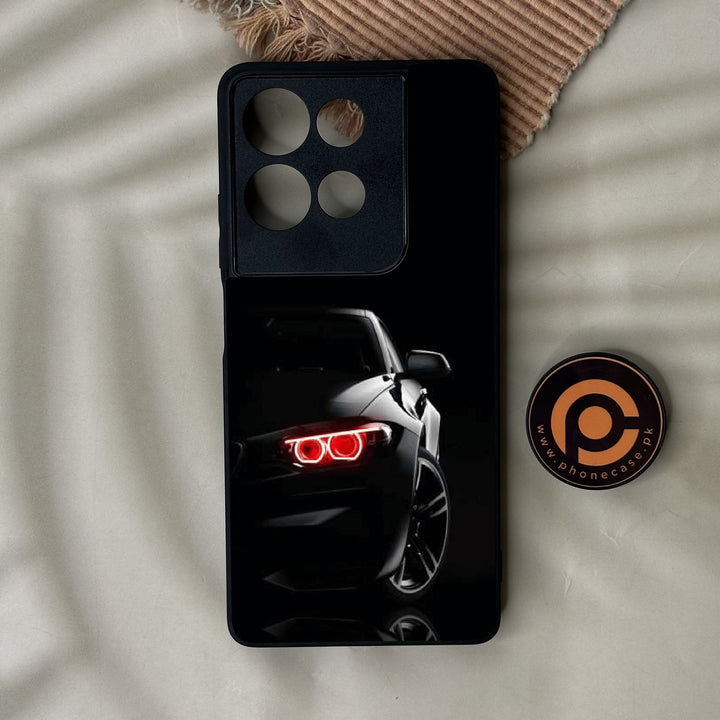 Motorola Moto G75 - Black Art Design 6 - Premium Metal Printed Soft Bumper Shock Proof Case