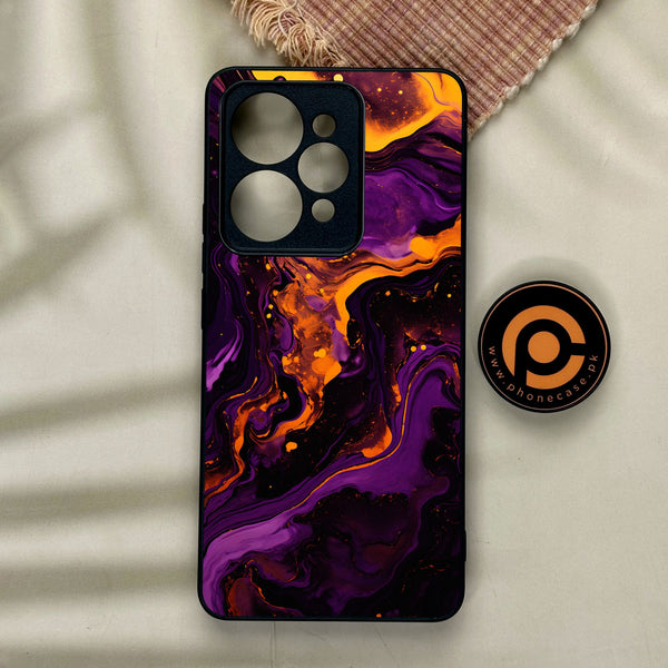 Realme 15 - Liquid Design 7 - Premium Metal Printed Soft Bumper Shock Proof Case