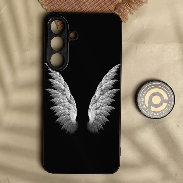 Samsung Galaxy S26 Fe - Angel Wings Design 6 - Premium Metal Printed Soft Bumper Shock Proof Case