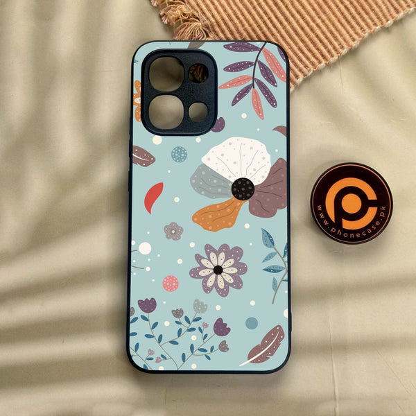 Oppo A6 Pro - Floral Series Design 5 - Premium Metal Printed Soft Bumper Shock Proof Case
