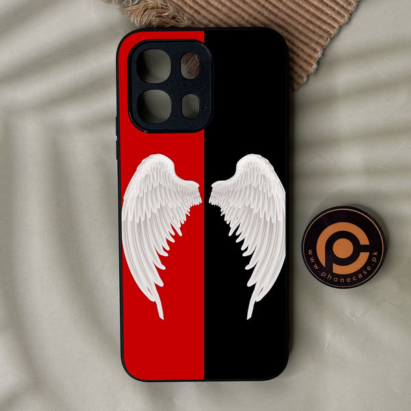 Oppo A6K - Angel 2.0 Design 4 - Premium Metal Printed Soft Bumper Shock Proof Case