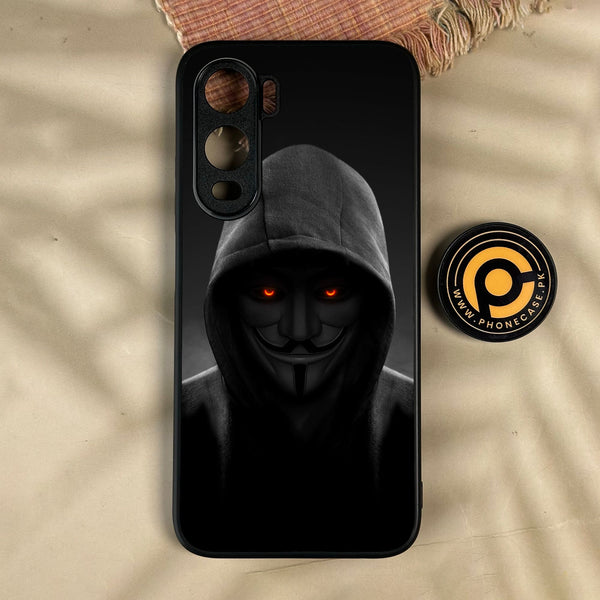 Itel City 200 - Anonymous 2.0 Design 4 - Premium Metal Printed Soft Bumper Shock Proof Case