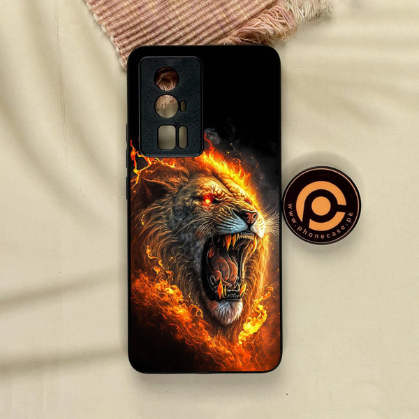 Xiaomi Redmi K60 Pro - Tiger 2.0 Design 4 - Premium Metal Printed Soft Bumper Shock Proof Case