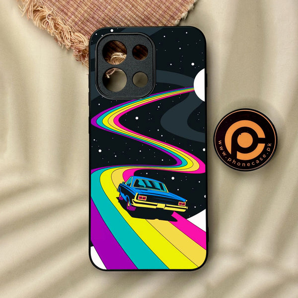 OnePlus 13T - Drive To The Moon - Premium Metal Printed Soft Bumper Shock Proof Case