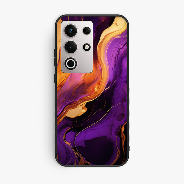 Itel S25 Ultra - Liquid Design 5 - Premium Metal Printed Soft Bumper Shock Proof Case