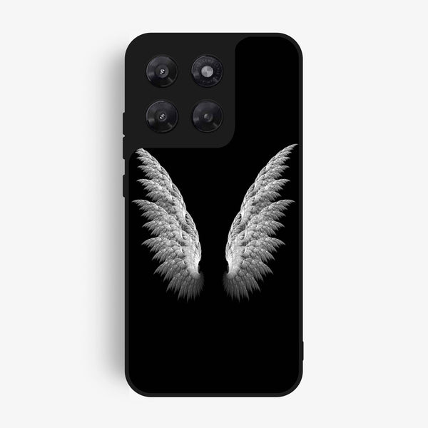 Motorola Moto G57 Power - Angel Wings Design 6 - Premium Metal Printed Soft Bumper Shock Proof Case