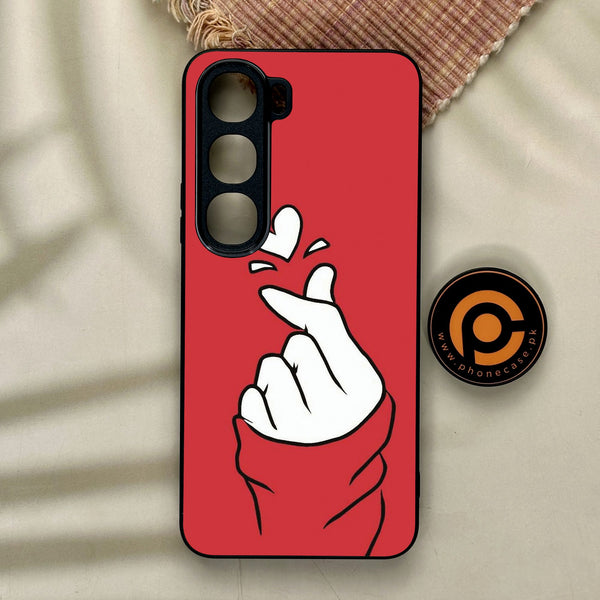 Vivo Y21d - Finger Heart Bts - Premium Metal Printed Soft Bumper Shock Proof Case