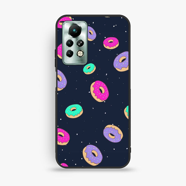 Infinix Note 11 Pro - Colorful Donuts - Premium Metal Printed Soft Bumper Shock Proof Case