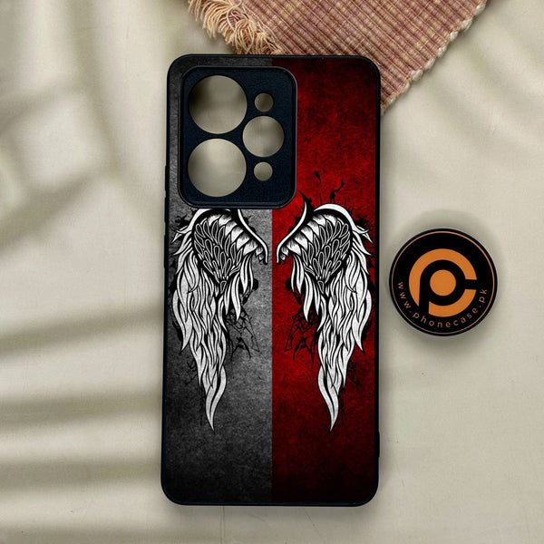 Realme 15 Pro - Angel Wings Design 2 - Premium Metal Printed Soft Bumper Shock Proof Case