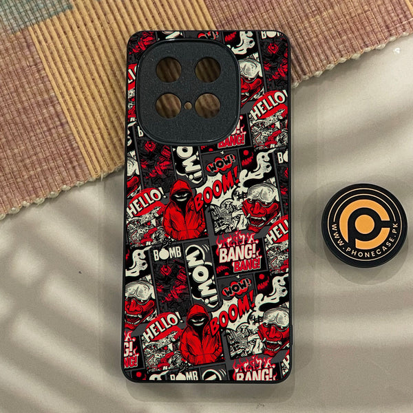 iQOO Z10 Turbo Pro - Boom Red - Premium Metal Printed Soft Bumper Shock Proof Case