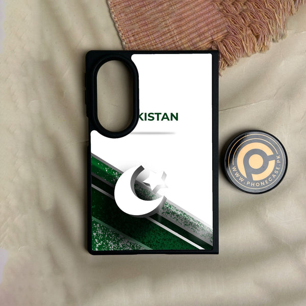 Samsung Galaxy Z Fold 8 - Pakistani Flag Design 10 - Premium Metal Printed Soft Bumper Shock Proof Case