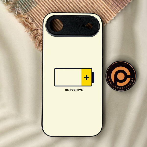iPhone Air - Be Positive Design - Premium Metal Printed Soft Bumper Shock Proof Case