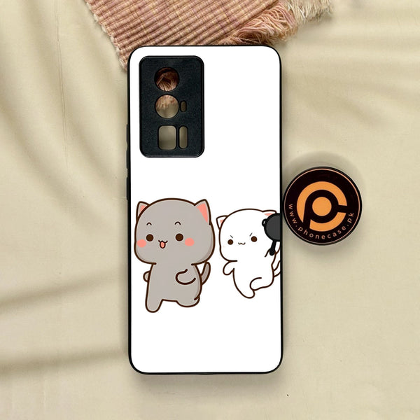 Xiaomi Redmi K60 Pro - Cute Bubu Dudu Design 8 - Premium Metal Printed Soft Bumper Shock Proof Case