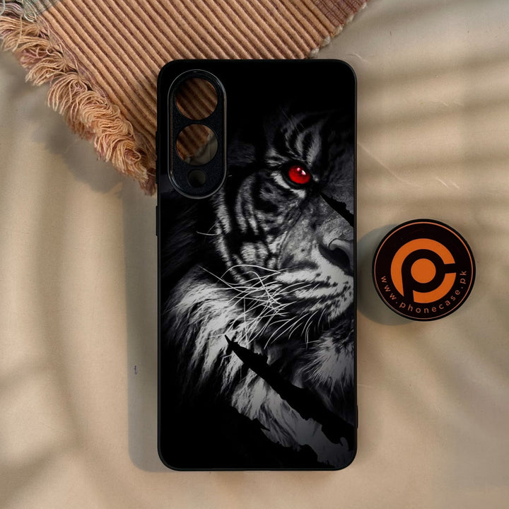 Galaxy S25 Edge - Tiger Design 7 - Premium Metal Printed Soft Bumper Shock Proof Case
