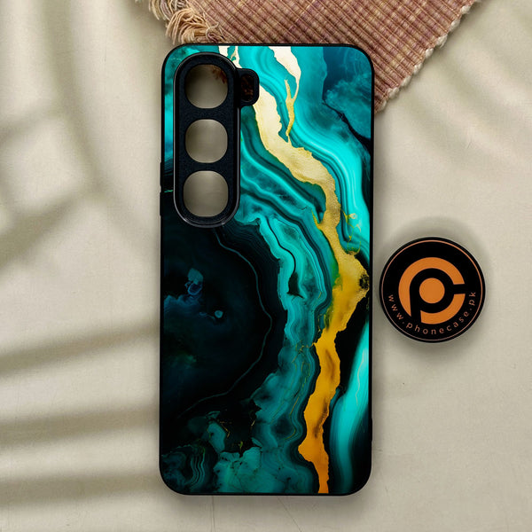 Vivo Y21d - Liquid Design 6 - Premium Metal Printed Soft Bumper Shock Proof Case