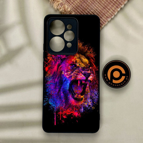 Realme 15 - Tiger 2.0 Design 5 - Premium Metal Printed Soft Bumper Shock Proof Case