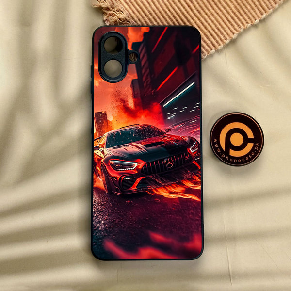 Samsung Galaxy A07 - Racing Design 3 - Premium Metal Printed Soft Bumper Shock Proof Case