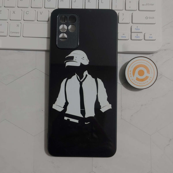 Infinix Note 10 - PUBG Design - Premium Printed Glass soft Bumper shock Proof Case CS-24346