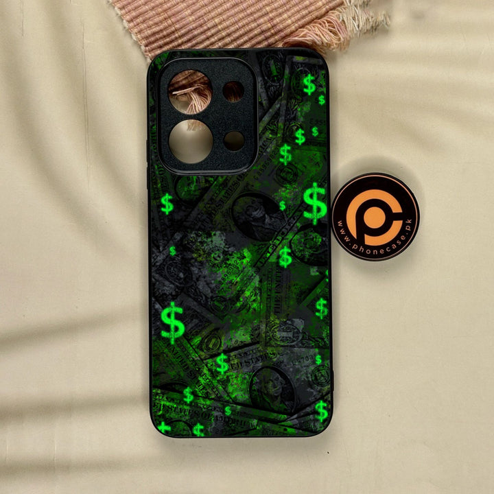 Xiaomi Poco C85 - Dollar Design 5 - Premium Metal Printed Soft Bumper Shock Proof Case