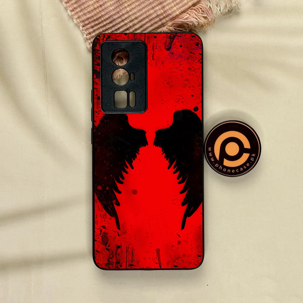 Xiaomi Redmi K60 Pro - Angel 2.0 Design 3 - Premium Metal Printed Soft Bumper Shock Proof Case