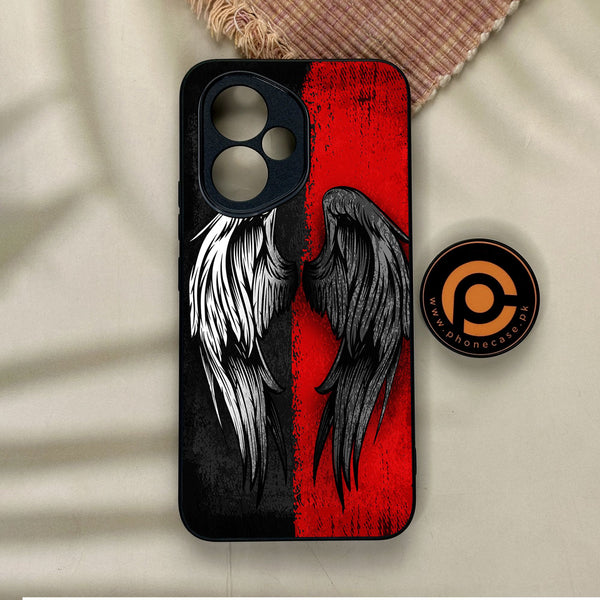 Honor 400 - Angel 2.0 Design 10 - Premium Metal Printed Soft Bumper Shock Proof Case