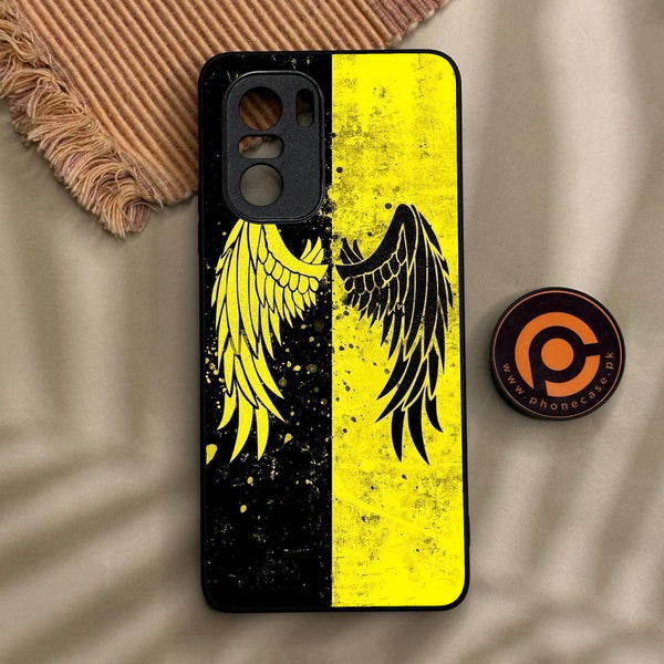 Xiaomi Redmi K40 - Angel 2.0 Design 1 - Premium Metal Printed Soft Bumper Shock Proof Case