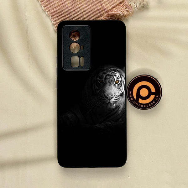 Xiaomi Redmi K60 Pro - Tiger Design 10 - Premium Metal Printed Soft Bumper Shock Proof Case