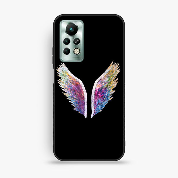 Infinix Note 11 Pro - Angel Wings Design 3 - Premium Metal Printed Soft Bumper Shock Proof Case