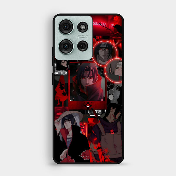 Motorola Moto G75 - Itachi Aesthetic - Premium Metal Printed Soft Bumper Shock Proof Case