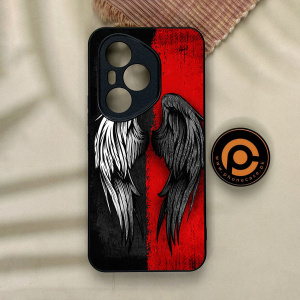 Honor 400 Pro - Angel 2.0 Design 10 - Premium Metal Printed Soft Bumper Shock Proof Case