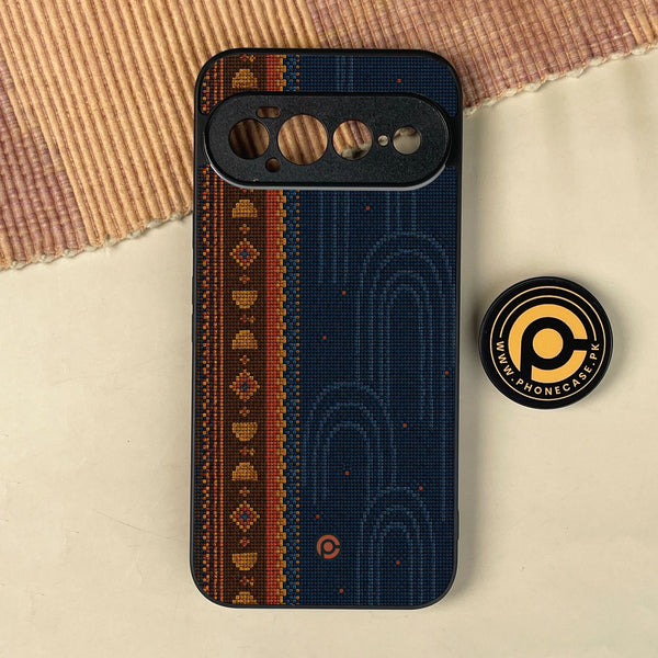 Google Pixel 11 Pro XL - Classic Weave Design 9 - Premium Metal Printed Soft Bumper Shock Proof Case