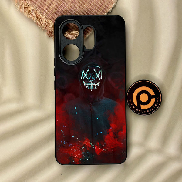 Vivo V60 - Anonymous 2.0 Design 3 - Premium Metal Printed Soft Bumper Shock Proof Case