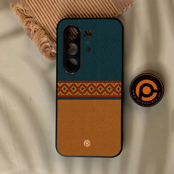 Tecno Camon 50 4G - Classic Weave Design 4 - Premium Metal Printed Soft Bumper Shock Proof Case