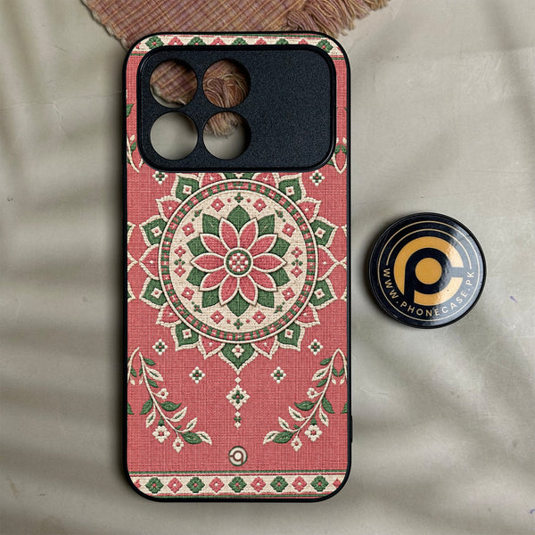 Xiaomi Poco F8 Pro - Classic Weave Design 15 - Premium Metal Printed Soft Bumper Shock Proof Case