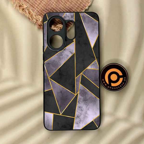 Vivo V60 - Geometric Design 8 - Premium Metal Printed Soft Bumper Shock Proof Case
