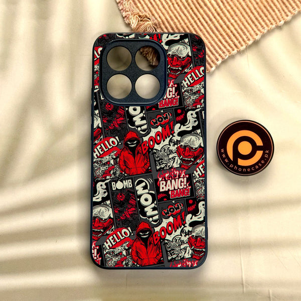 Xiaomi 15T - Boom Red - Premium Metal Printed Soft Bumper Shock Proof Case