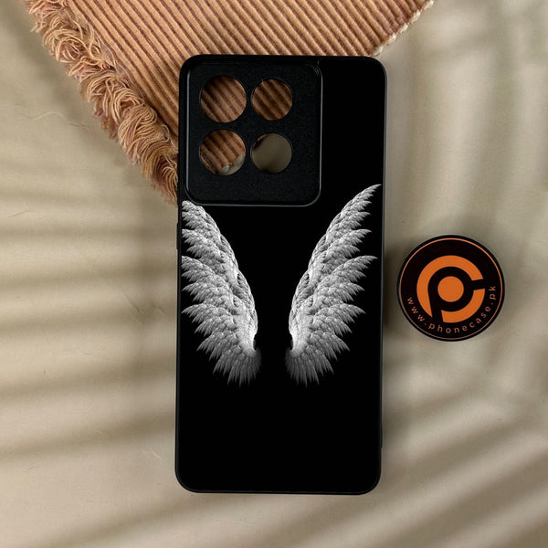 Motorola Moto G86 - Angel Wings Design 6 - Premium Metal Printed Soft Bumper Shock Proof Case