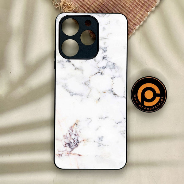 Realme Note 70 - White Design 3 - Premium Metal Printed Soft Bumper Shock Proof Case