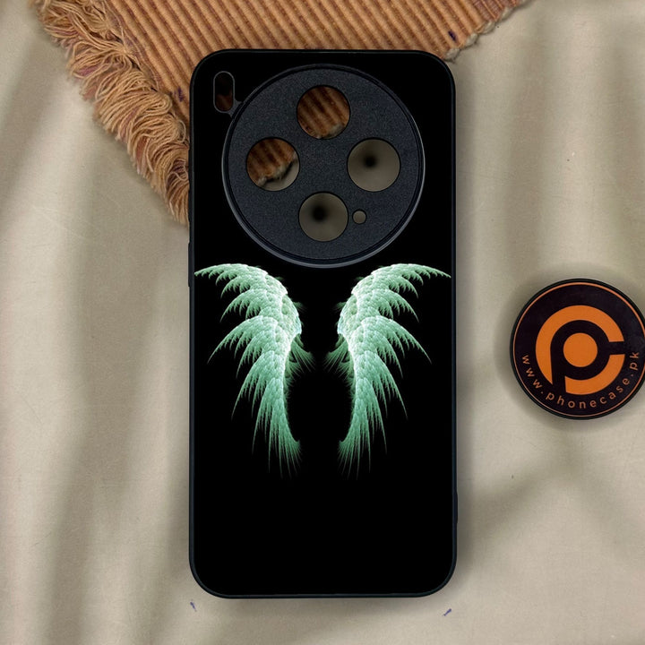 Vivo X300 - Angel Wings Design 5 - Premium Metal Printed Soft Bumper Shock Proof Case