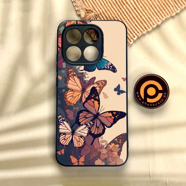 Xiaomi 15T - Butterflies Design 6 - Premium Metal Printed Soft Bumper Shock Proof Case