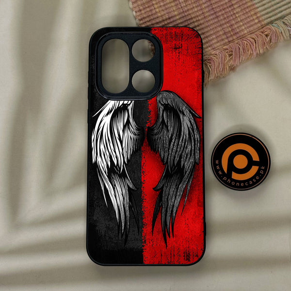 OnePlus 15 - Angel 2.0 Design 10 - Premium Metal Printed Soft Bumper Shock Proof Case