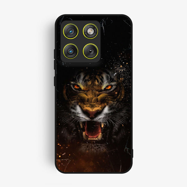 Motorola Edge 70 - Tiger Design 9 - Premium Metal Printed Soft Bumper Shock Proof Case