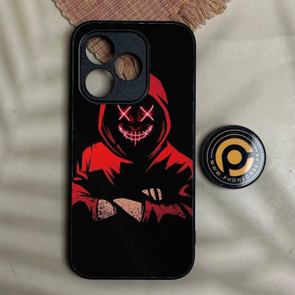 Honor 600 Lite - Anonymous 2.0 Design 5 - Premium Metal Printed Soft Bumper Shock Proof Case