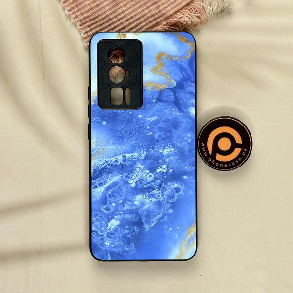 Xiaomi Redmi K60 Pro - Blue 2.0 Design 2 - Premium Metal Printed Soft Bumper Shock Proof Case