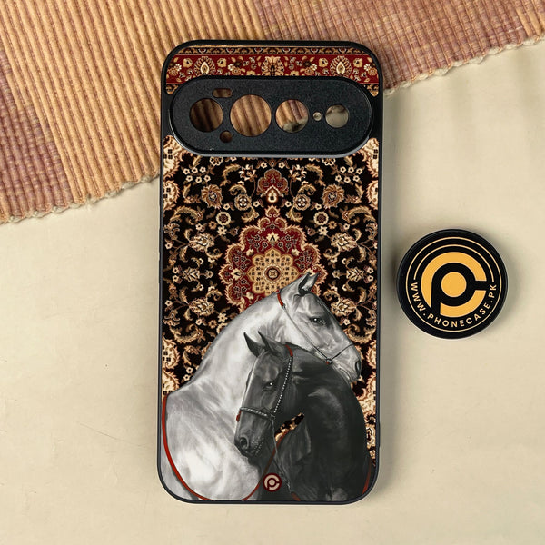 Google Pixel 11 Pro XL - Horse Heritage - Premium Metal Printed Soft Bumper Shock Proof Case