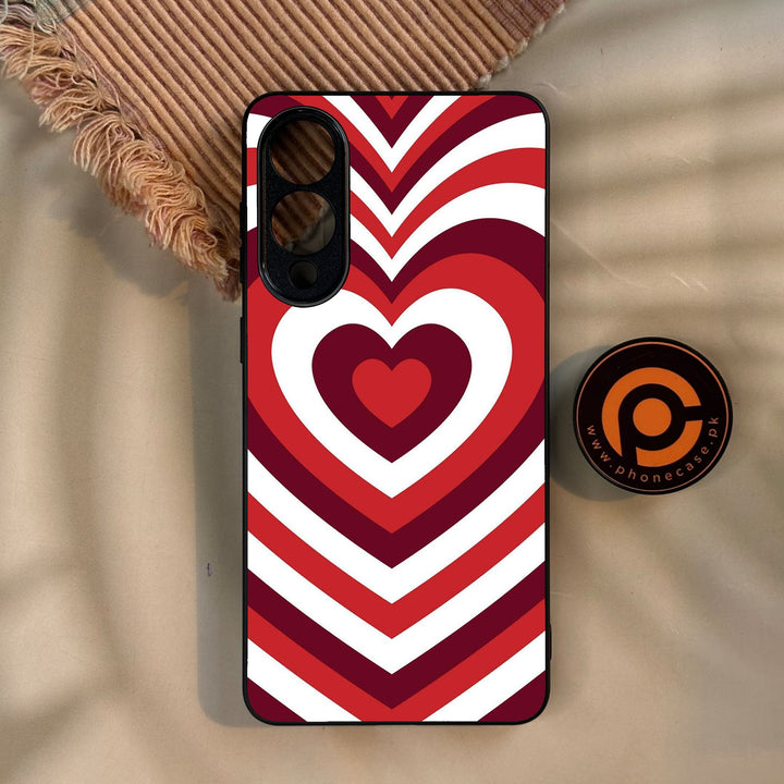Galaxy S25 Edge - Heartbeat Design 5 - Premium Metal Printed Soft Bumper Shock Proof Case