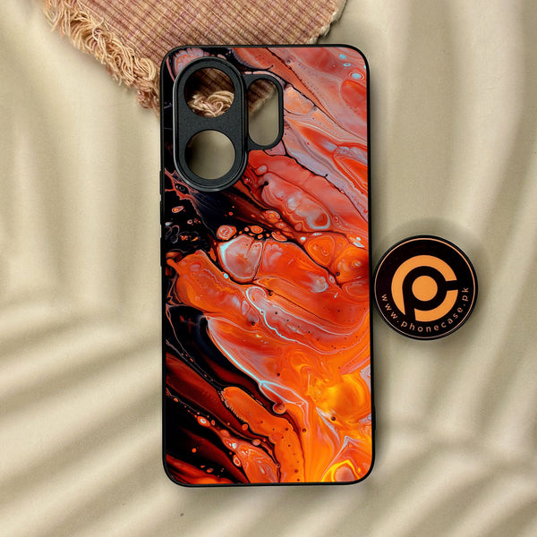 Vivo V60 - Liquid Marble Design 4 - Premium Metal Printed Soft Bumper Shock Proof Case